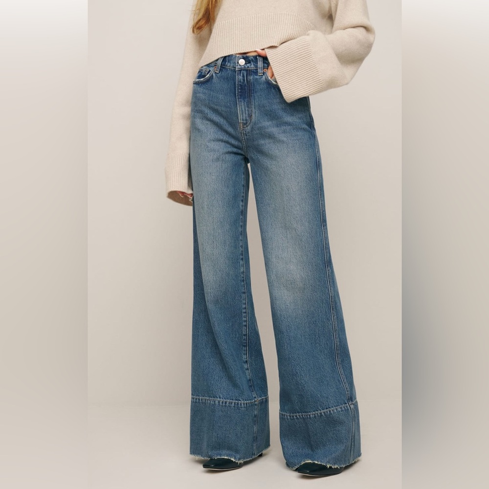 Reformation Penny High Rise Relaxed Flared Jeans